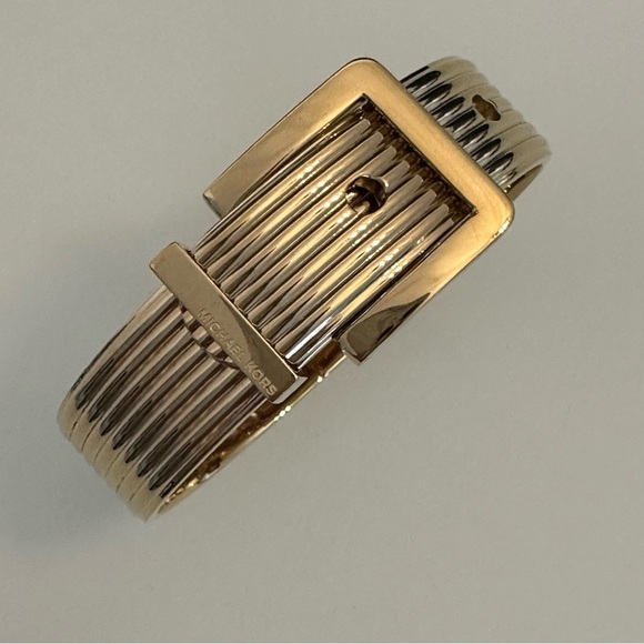 Michael Kors | Statement Gold-Tone Buckle Bangle / Bracelet - Picture 8 of 16